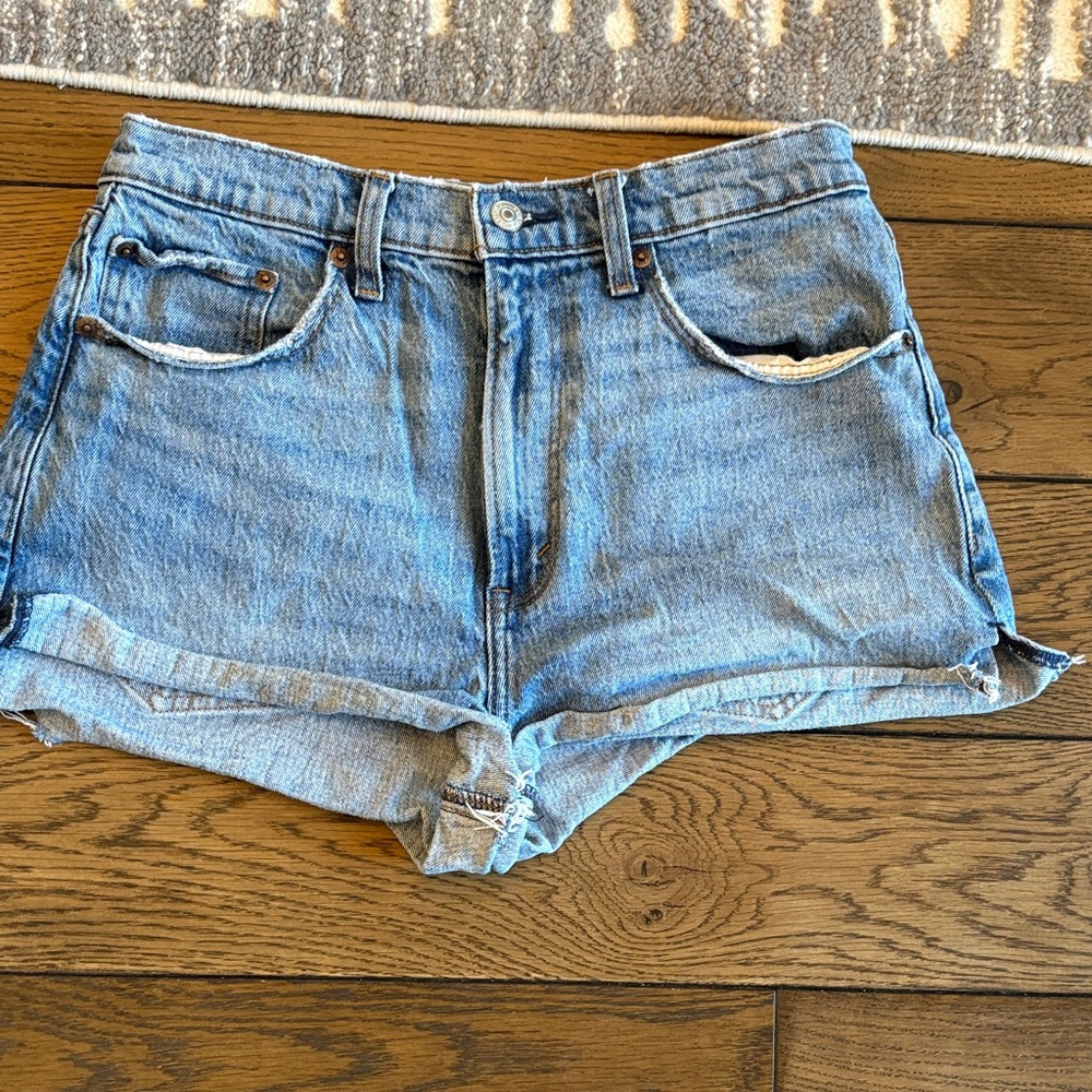Abercrombie & Fitch Light Blue Jean Shorts
